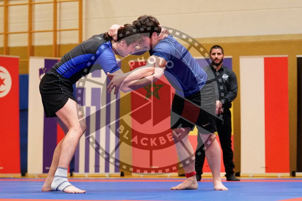 20240203PBB09038 | Fighters compete during the Brazilian Jiu-Jitsu Championship of the AJP Tour in Maintal by Frankfurt am Main, Germany, on February 2, 2024.