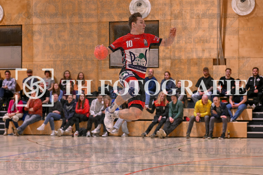 GER, SG Maulburg/Steinen - TV St. Georgen, Handball, Landesliga, 16. Spieltag, Saison 2023/2024, 17.02.2024 | Mika Buelow (SG Maulburg/Steinen, #10)

GER, SG Maulburg/Steinen - TV St. Georgen, Handball, Landesliga, 16. Spieltag, Saison 2023/2024, 17.02.2024

Foto: TH Fotografie/Thomas Hess