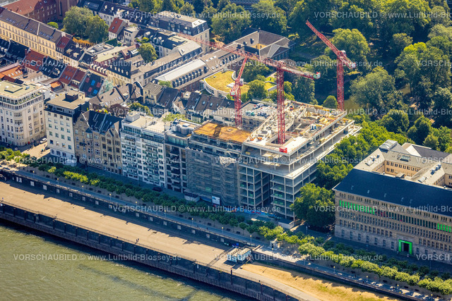 Duesseldorf220701088 | Luftbild, Baustelle Geschäftshaus Mannesmannufer, Carlstadt, Düsseldorf, Rheinland, Nordrhein-Westfalen, Deutschland
