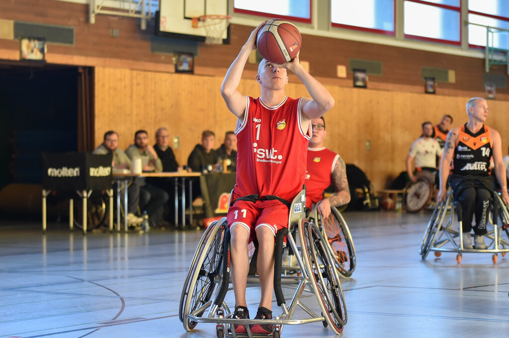 2024-10-26-0329 | RSKV Tuebingen vs. Hannover United 2, Rollstuhlbasketball, 2. Bundesliga Sued, 3. Spieltag, Saison 2024/2025, 26.10.2024, Foto: Ralph Kunze - Realisiert mit Pictrs.com