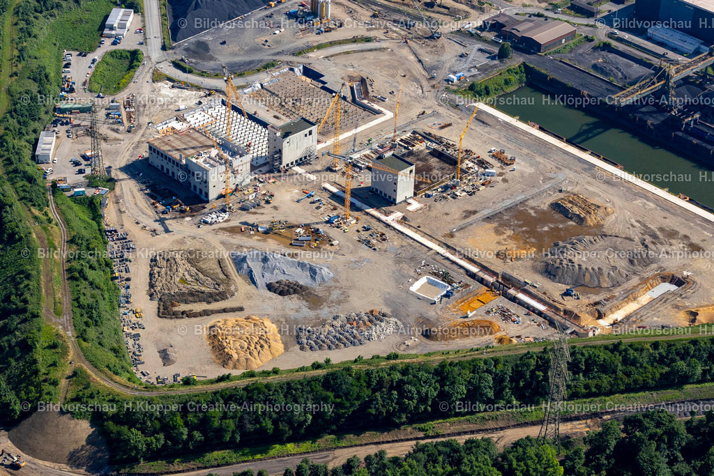 Luftbild Duisburg-4682 | Luftbildfotografie und Luftbilder Baustelle für eine Direktreduktionsanlage in Duisburg im Bundesland Nordrhein-Westfalen, Deutschland - Realisiert mit Pictrs.com
