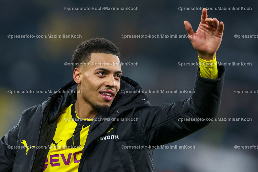 UCL11122402235 | 11.12.2024, UEFA Champions League, Borussia Dortmund - FC Barcelona, 8. Spieltag, Signal Iduna Park, Saison 2024 2025: Felix Nmecha (BVB #8)