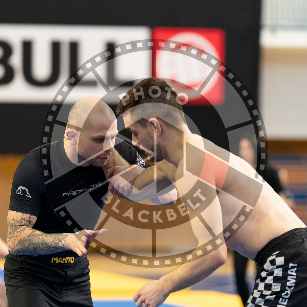 20240316PBB0315 | Athletes compete during the ADCC Eastern European Open grappling Competition in Poznan, Poland, on March 16, 2024.