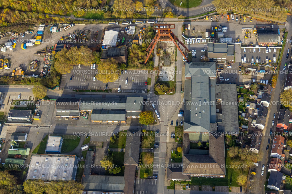 Herne221101619westlich | Luftbild, Zeche Pluto 2/3/7, Gewerbegebiet, Wanne, Herne, Ruhrgebiet, Nordrhein-Westfalen, Deutschland