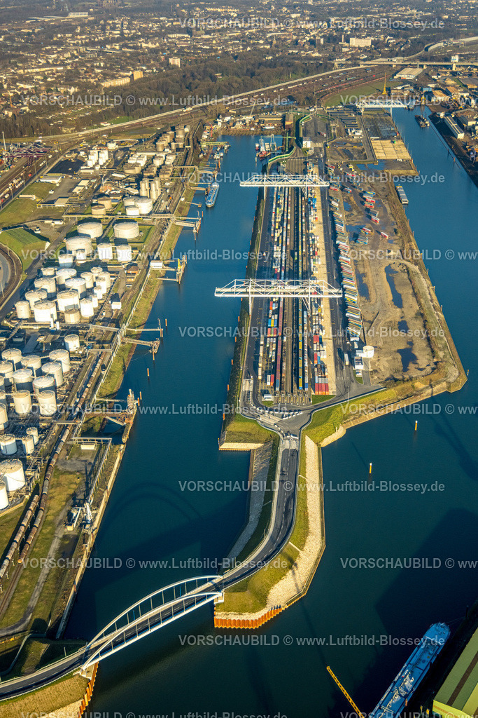Duisburg241202699 | Luftbild, Hafen Duisburg duisport, Hafengebiet mit Ölinsel und Kohleninsel Container Terminal, Ruhrort, Duisburg, Ruhrgebiet, Nordrhein-Westfalen, Deutschland