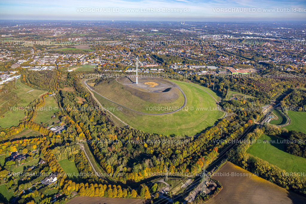 Gladbeck221005268 | Luftbild, Mottbruchhalde mit Windrad, Brauck, Gladbeck, Ruhrgebiet, Nordrhein-Westfalen, Deutschland