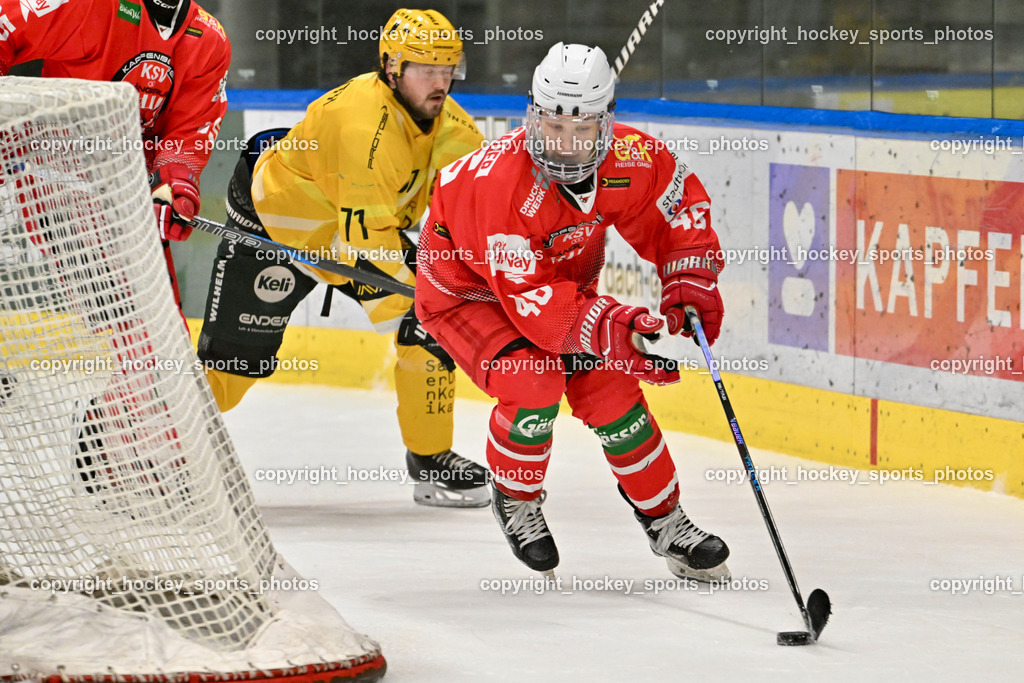 KSV KÄNGURUS vs. EHC Lustenau | #46 Unterluggauer Neal KSV, KSV KÄNGURUS vs. EHC Lustenau, KSV KÄNGURUS vs. EHC Lustenau am 14.03.2026 in Kapfenberg (Sportzentrum Kapfenberg), Austria, (Photo by Bernd Stefan)