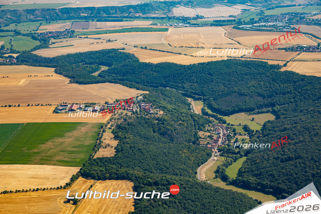 Die Luftaufnahme Thalwinkel - Bad Bibra wurde 2022 vom Flugzeug aus (keine Drohne) erstellt. Hohe Auflösung -für große Poster und Wandbilder geeignet - Garantiert!