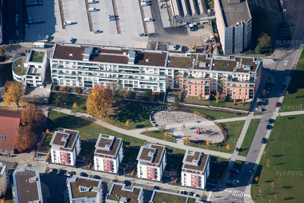 Luftbild: Kriegsstraße Ost im Ortsteil Südstadt in Karlsruhe im Bundesland Baden-Württemberg in Deutschland. Foto: IMG_35153.jpg vom 31.10.2010 durch Werner Riehm/FLY-FOTO.de