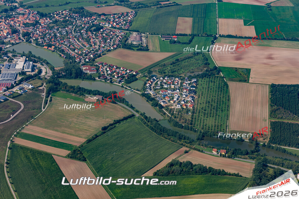 aktuelles Luftbild von  Leutershausen - Luftaufnahme wurde 2019 von https://frankenair.de mittels Flugzeug (keine Drohne) erstellt.