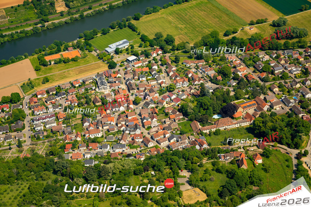 Das Luftbild zeigt Heinsheim Bad Rappenau - Die Luftaufnahme wurde 2023 vom UL-Flugzeug aus erstellt ( keine Drohne ) - Hochauflösende Luftaufnahme - Für grossformatige Ausdrucke geeignet. Die Geschenkidee !Mit Lizenz und Bildrechte bestellbar