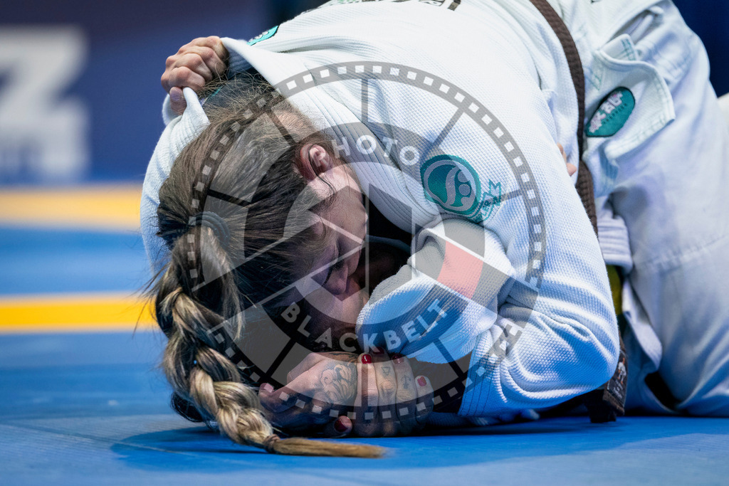 20240126PBB2008 | Fighters compete during the Brazilian Jiu-Jitsu European Championship of the IBJJF in Paris, France, on January 26, 2024.
