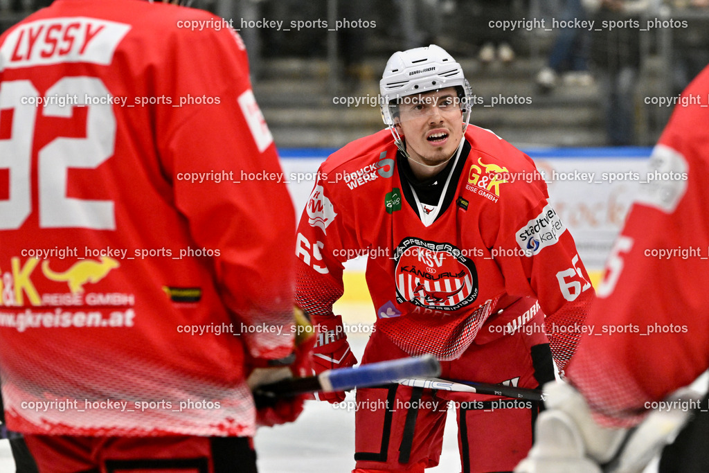 KSV KÄNGURUS vs. EHC Lustenau | #65 Malle Michael KSV, KSV KÄNGURUS vs. EHC Lustenau, KSV KÄNGURUS vs. EHC Lustenau am 14.03.2026 in Kapfenberg (Sportzentrum Kapfenberg), Austria, (Photo by Bernd Stefan)