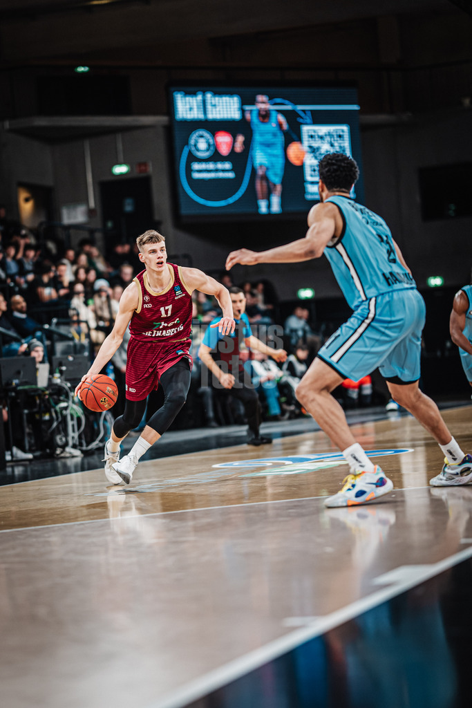 Basketball | Männer | Saison 2024/2025 | BKT EuroCup | Veolia Towers Hamburg vs. 7Bet-Lietkabelis Panevezys | 21.01.2025 | Mantas Rubstavicius (#17, BC 7Bet-Lietkabelis Panevezys)