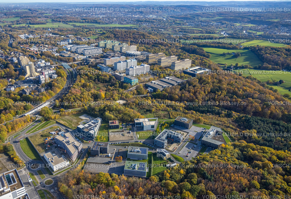 Bochum221100575 | Luftbild, RUB Ruhr-Universität Bochum, Gesundheitscampus, Querenburg, Bochum, Ruhrgebiet, Nordrhein-Westfalen, Deutschland