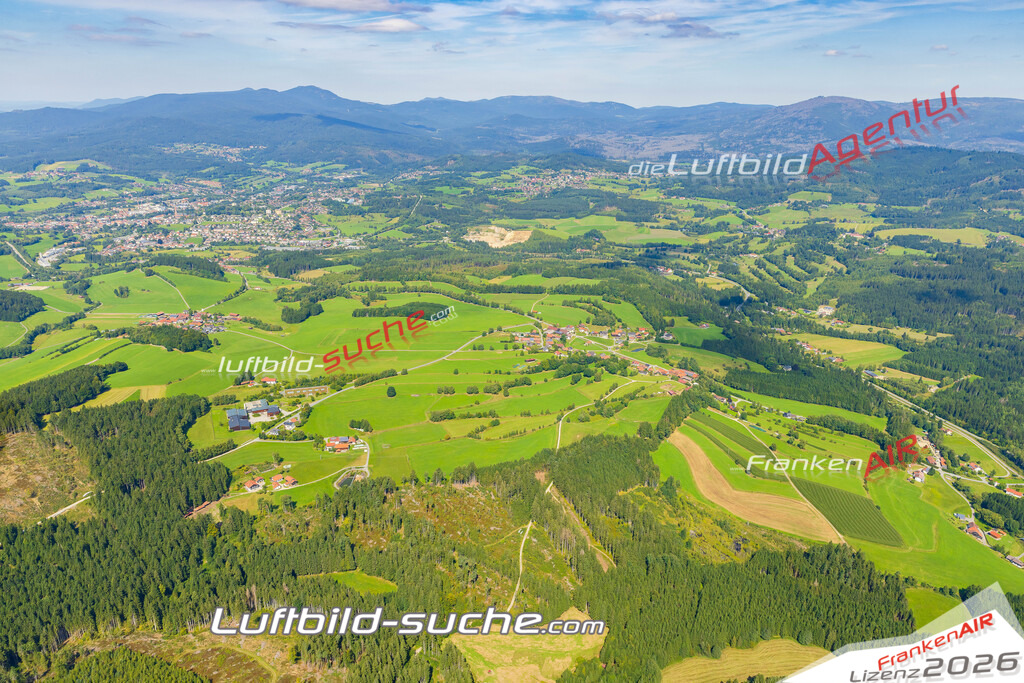 Luftaufnahme von Flanitz Frauenau Bild- Das Luftbild wurde 2025 vom UL-Flugzeug heraus erstellt ( keine Drohne ) - Hochauflösende Luftaufnahme -Nicht vergleichbar mit Google Maps oder Satelittenbilder- Die Geschenkidee !Mit Lizenz und Bildrechte bestellbar
