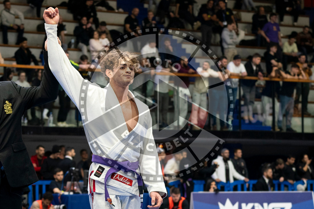 20240123PBB01148 | Fighters compete during the second day of the IBJJF European Championship in Paris, France, on January 23, 2024.