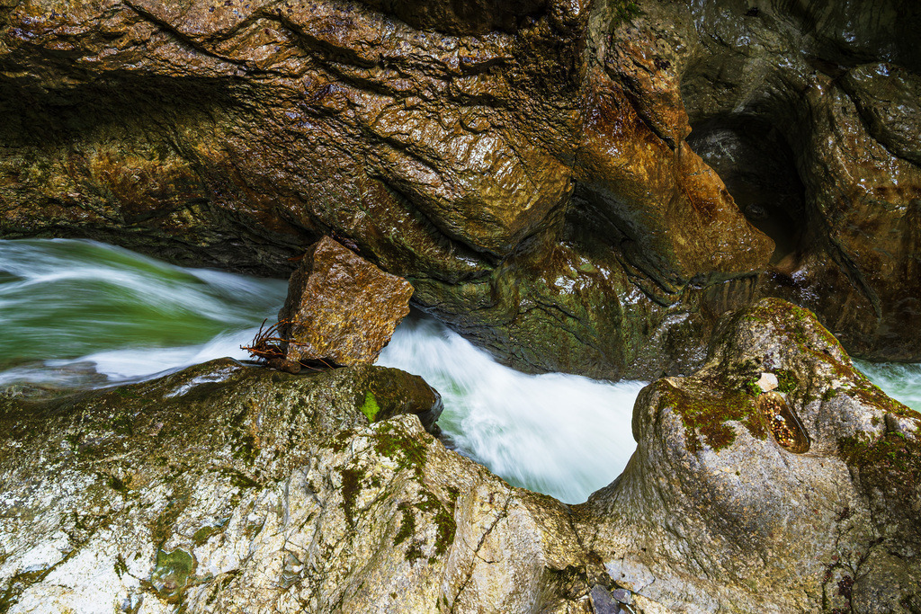 Die Breitachklamm in Tiefenbach bei Obersdorf im Allgäu | Die Breitachklamm in Tiefenbach bei Obersdorf im Allgäu.