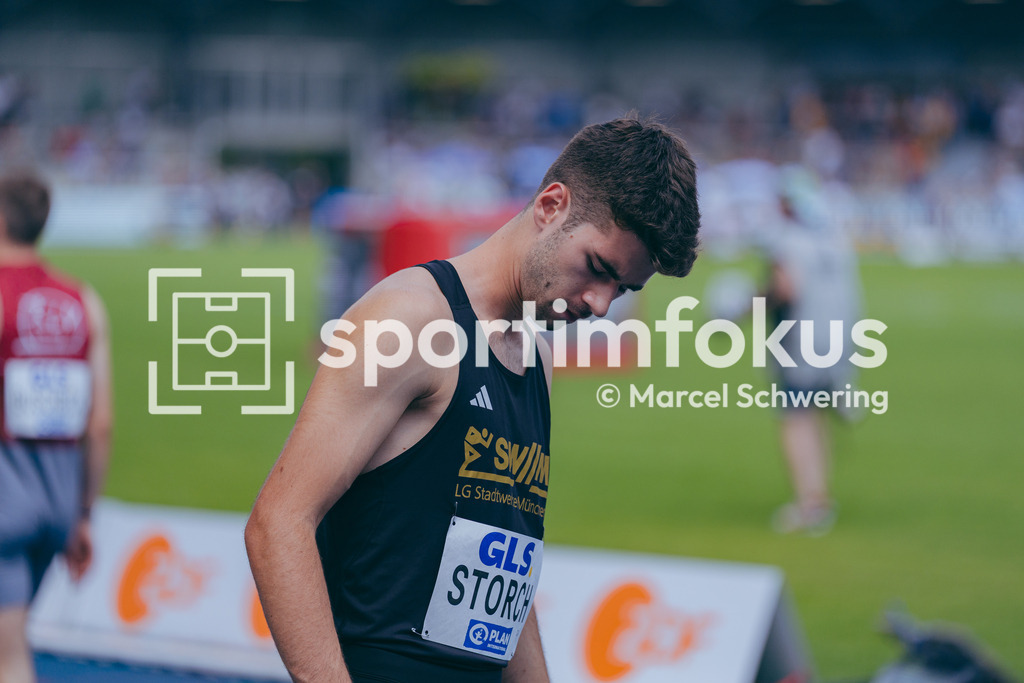 Deutsche Meisterschaften der Frauen und Männer 2026 | Jonas Storch, LG Stadtwerke München, 800-Meter-Lauf, Halbfinale, Deutsche Meisterschaften der Frauen und Männer 2026, Lohrheidestadion Bochum-Wattenscheid, 25.07.2026. Foto: Marcel Schwering / sportimfokus - Realisiert mit Pictrs.com