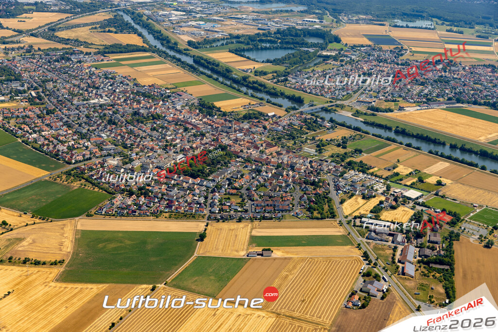 Das Luftbild zeigt :  Bergrheinfeld - Die Luftaufnahme wurde 2023 vom UL-Flugzeug aus erstellt ( keine Drohne ) - Hochauflösende Luftaufnahme - Für grossformatige Ausdrucke geeignet. Die Geschenkidee !Mit Lizenz und Bildrechte bestellbar