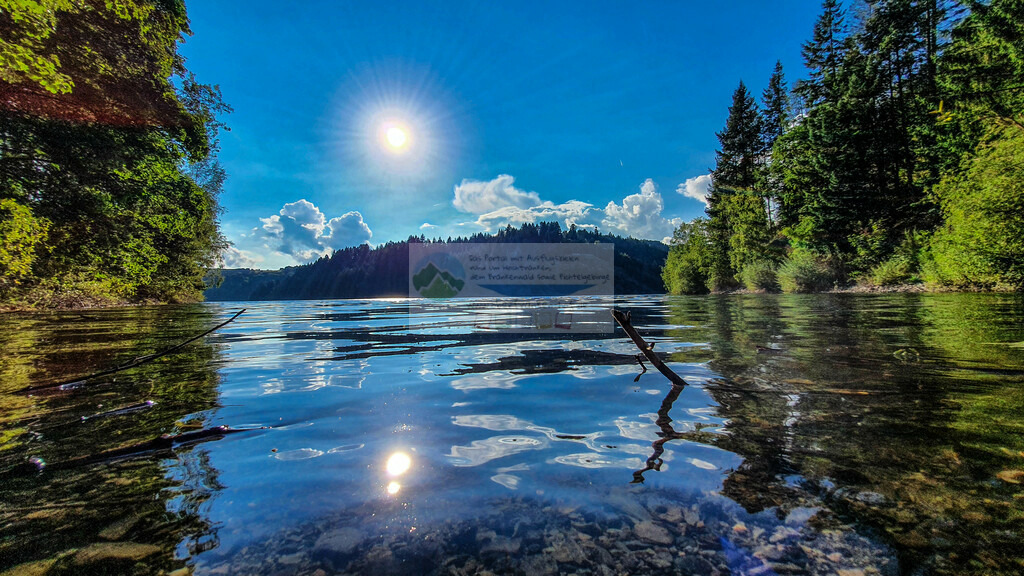 Ködeltalsperre Sonnenuntergang Sommer | Impressionen rund um Hochfranken - Frankenwald - Fichtelgebirge - Realisiert mit Pictrs.com