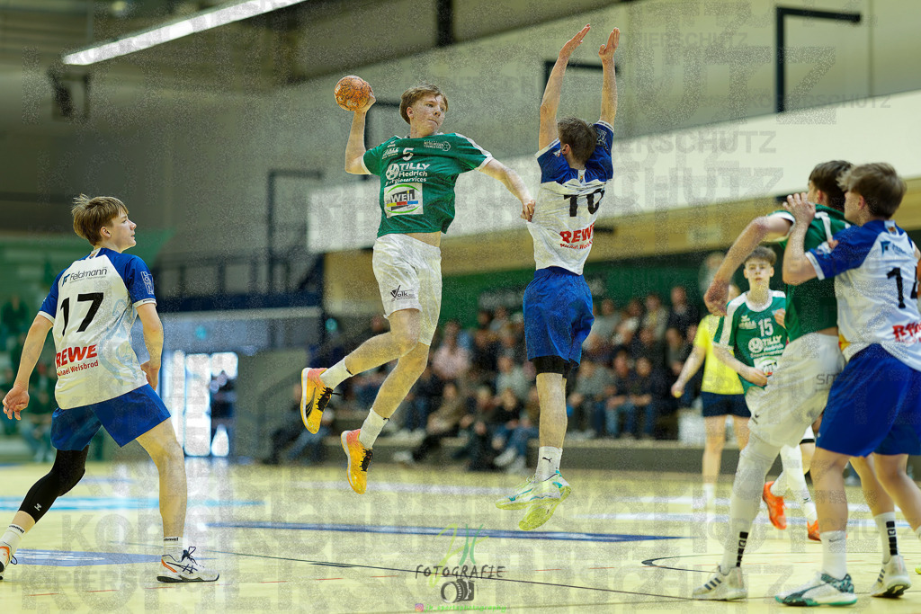 mJC-Regionalliga, Halbfinale Hessenmeisterschaft; HSG Dutenhofen/Münchholzhausen - TSV Pfungstadt | mJC-Regionalliga, Halbfinale Hessenmeisterschaft; HSG Dutenhofen/Münchholzhausen - TSV Pfungstadt am 15.03.2025 in Münchholzhausen (Sporthalle Münchholzhausen)Photo © 2025 - Jörg Heinrich - Realisiert mit Pictrs.com