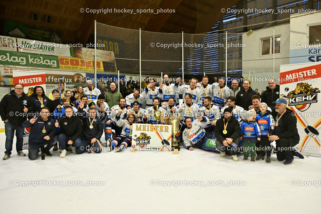 ESC Sparkasse Steindorf Meister 2025/26 | Meisterfoto ESC Steindorf 2025/26, ESC Sparkasse Steindorf Meister 2025/26, ESC Sparkasse Steindorf Meister 2025/26 am 08.03.2026 in Althofen (Stadthalle Althofen), Austria, (Photo by Bernd Stefan)