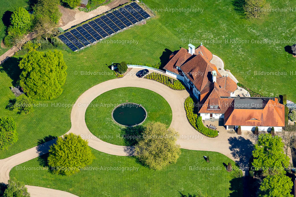 Luftbilder Rheinberg-0834 | Luftbildfotografie Luxus- Villa - Einfamilienhaus an der Rheinstraße in Rheinberg im Bundesland Nordrhein-Westfalen, Deutschland. - Realisiert mit Pictrs.com