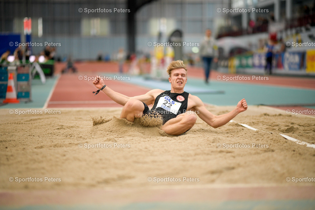 250208_xkaix_DM Mehrkampf_4 | 08.02.2025, xkaix, Leichtathletik 20. Deutsche Meisterschaften, Mehrkampf Halle v.l. Bjarne Gebhardt (Eintracht Frankfurt e.V.) - Realisiert mit Pictrs.com