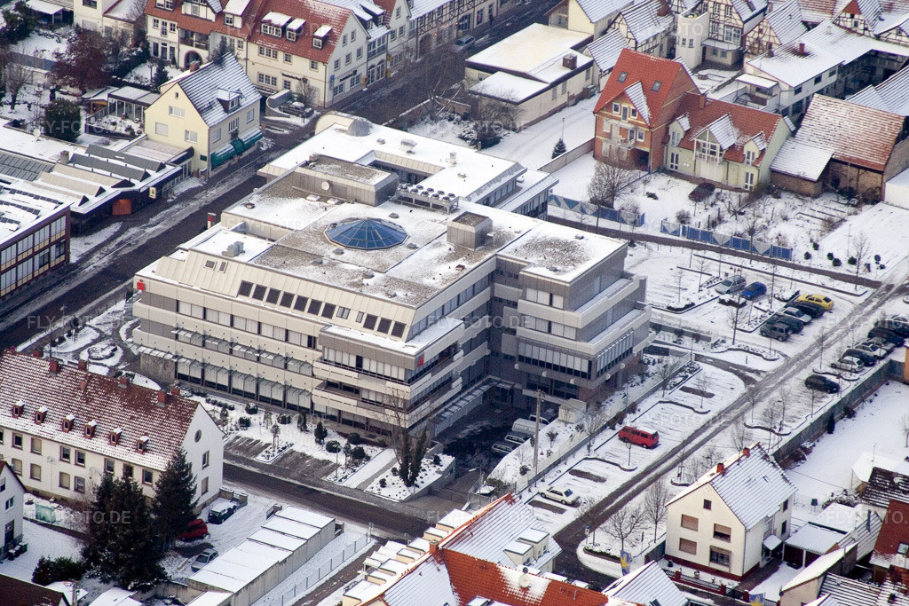 Luftbild: Sparkasse in Kandel im Bundesland Rheinland-Pfalz in Deutschland. Foto: IMG_0913.jpg vom 28.01.2006 durch Werner Riehm/FLY-FOTO.de