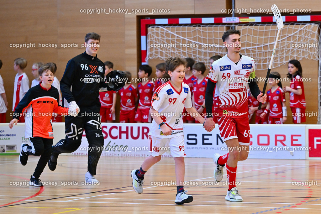 VSV Unihockey vs. KAC Floorball 4.2.2023 | #69 Nikita Münch, #96 Clemens Meixer