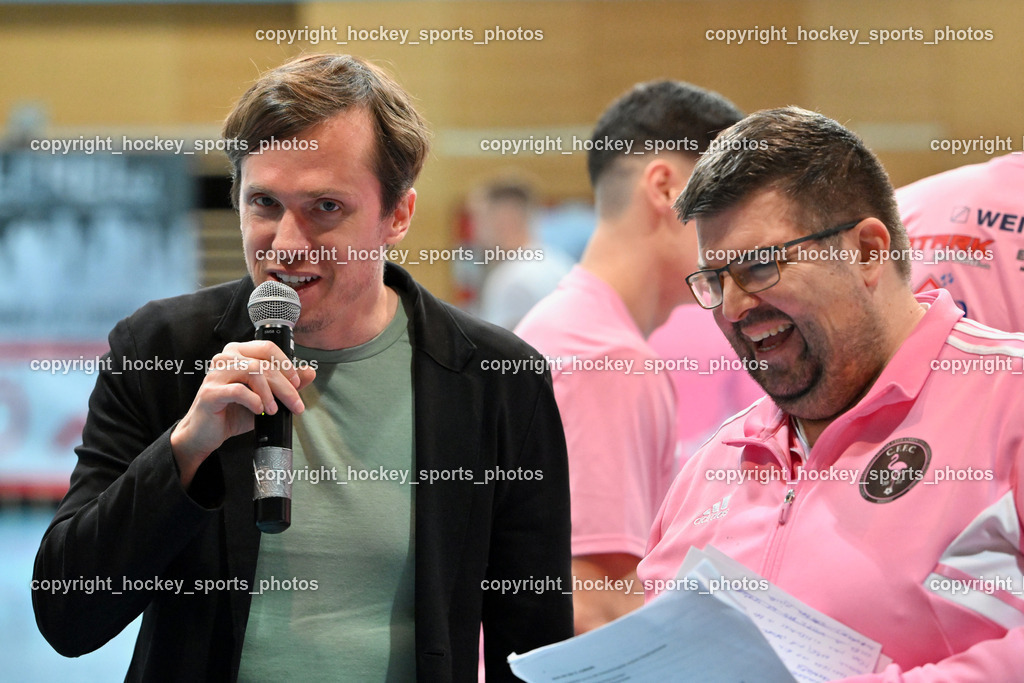 Carinthia Flamengo Futsal Club vs. Futsal Klagenfurt | Vizebürgermeister Klagenfurt Ronald Rabitsch, ÖFB Funktionär Jürgen Riepl, Carinthia Flamengo Futsal Club vs. Futsal Klagenfurt, Carinthia Flamengo Futsal Club vs. Futsal Klagenfurt am 01.12.2024 in Klagenfurt (Ballspielhalle Viktring), Austria, (Photo by Bernd Stefan)