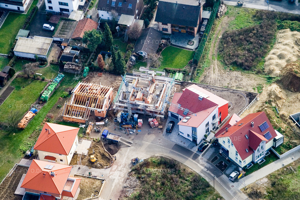 Luftbild: Am Höhenweg in Kandel im Bundesland Rheinland-Pfalz in Deutschland. Foto: IMG_14734.jpg vom 26.11.2008 durch Werner Riehm/FLY-FOTO.de