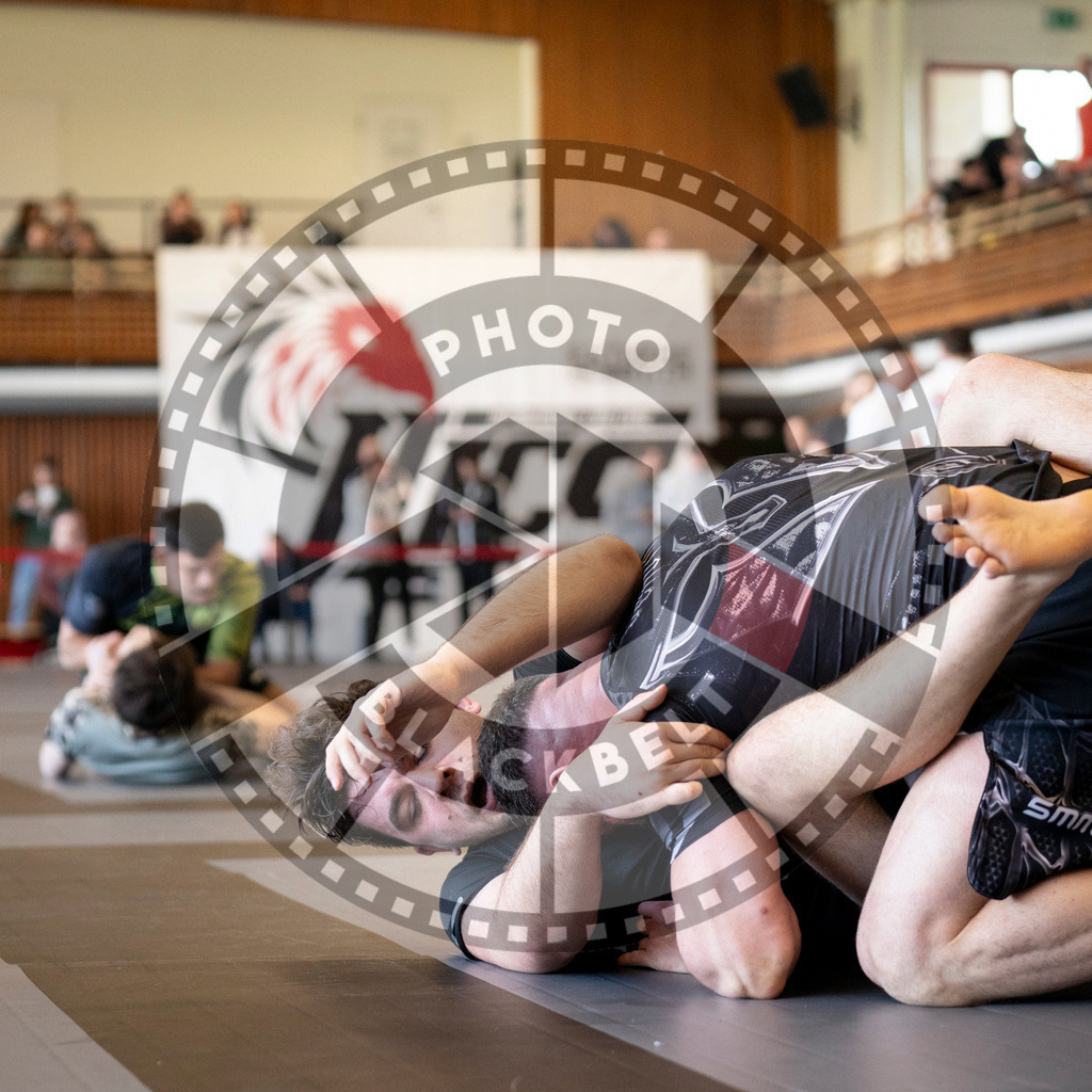 20240309PBB5142 | Fighters compete during the International Luta Livre (ILLCS) Spring Championship in Hannover, Germany, on March 9, 2024.
