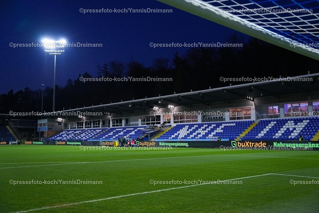 xYDRx21112501143 | 21.11.2025, xydrx, Fußball, 3.Liga, TSG 1899 Hoffenheim II - MSV Duisburg, Saison 2025 2026, Dietmar-Hopp-Stadion:      Übersichtsbild, feature, Haupttribüne DFB regulations prohibit any use of photographs as image sequences and or quasi-video.