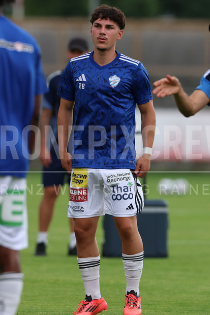 Friendly Match: SC Weiz vs TSV Hartberg in Weiz | Weiz, AUSTRIA, 01.JUL.26 - SOCCER - ADMIRAL Bundesliga, SC Weiz vs TSV Hartberg, test match. The image shows Marcel Laschett (Hartberg).