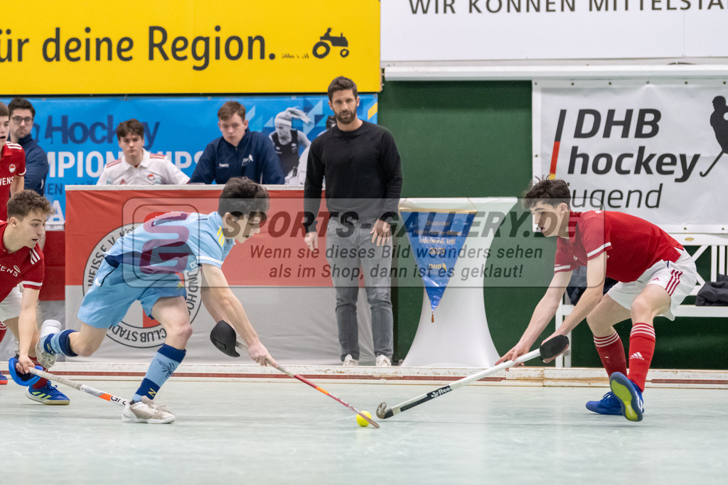 SFE_20230305_0066 | Deutsche Meisterschaft Männliche U16 Halle 2023 am 05.03.2023 in Köln (KTHC Stadion Rot-Weiss Köln Tennis and Hockey Club), Photo: Stephan Fehrmann 2022 (Sports-Gallery)