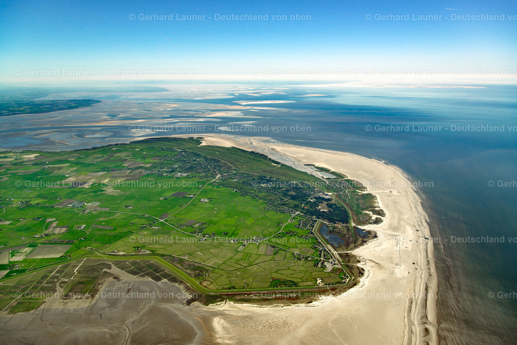3801555 | Gesamtaufnahme und Küstenlandschaft bei St.Peter-Ording, Nationalpark Schleswig-Holsteinisches Wattenmeer