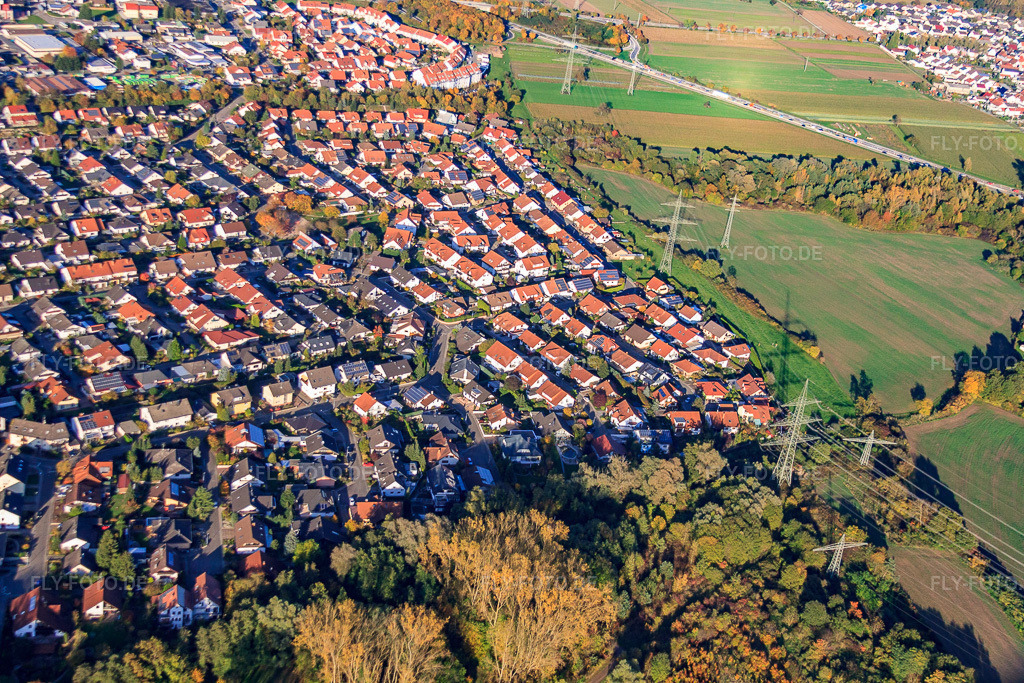 Luftbild: Südring in Rülzheim im Bundesland Rheinland-Pfalz in Deutschland. Foto: IMG_60500.jpg vom 24.10.2013 durch Werner Riehm/FLY-FOTO.de