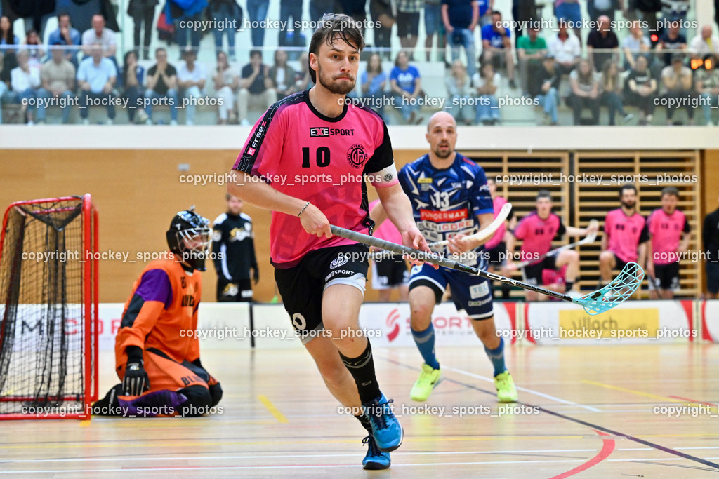 VSV Unihockey vs. Wiener Floorball Verein | #10 HORN Philipp Wiener Floorballverein, VSV Unihockey vs. Wiener Floorball Verein, VSV Unihockey vs. Wiener Floorball Verein am 18.05.2025 in Villach (Ballspielhalle St. Martin), Austria, (Photo by Bernd Stefan)