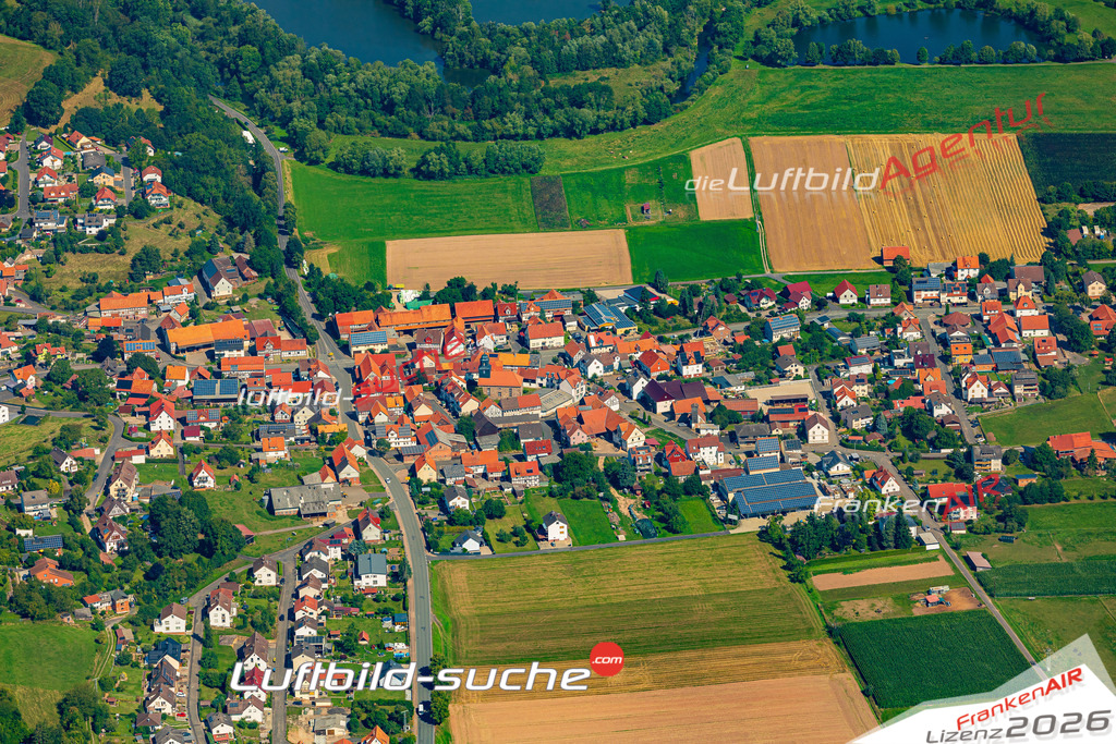 Baumbach Alheim Bild- Das Luftbild wurde 2025 vom UL-Flugzeug heraus erstellt ( keine Drohne bzw. Drohnenaufnahme ) - Hochauflösende Luftaufnahme -Nicht vergleichbar mit Google Maps oder Satelittenbilder- Die Geschenkidee !Mit Lizenz und Bildrechte bestellbar - CC