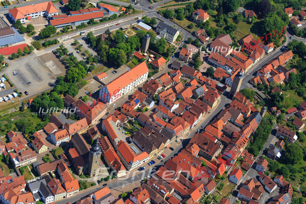 Luftbild von  Ebern - Luftaufnahme wurde 2015 von https://frankenair.de mittels Flugzeug (keine Drohne) erstellt - die Geschenkidee