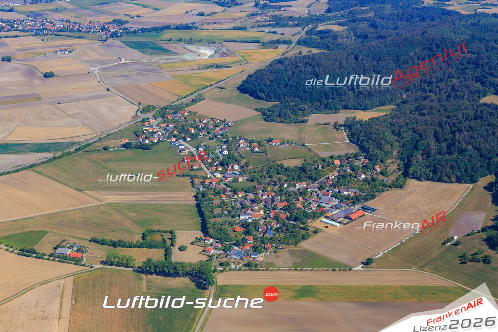 Luftbild von Untergailnau Wettringen - Luftaufnahme wurde 2016 von https://frankenair.de mittels Flugzeug (keine Drohne) erstellt - die Geschenkidee