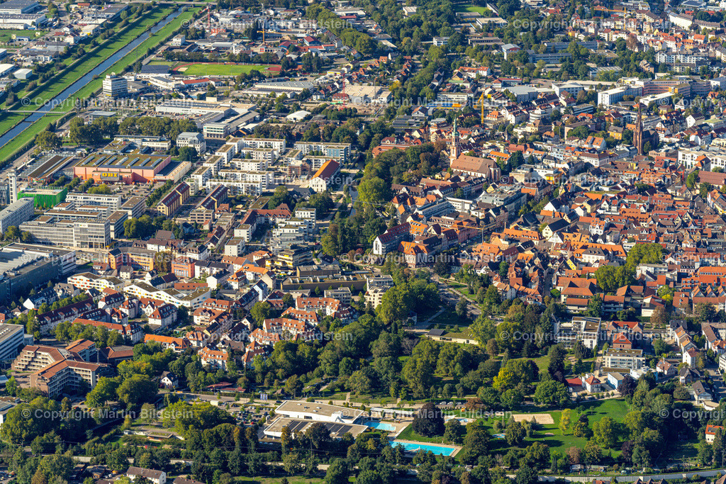 Offenburg Ortenau Ortenaukreis Stadtansicht  | Offenburg Ortenau Baden, Deutschland , Luftbild, Luftaufnahme, 
Stadtansichten 