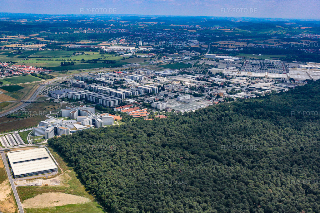 Luftbild: SAP SE von Süden in Walldorf im Bundesland Baden-Württemberg in Deutschland. Foto: IMG_19202.jpg vom 05.07.2009 durch Werner Riehm/FLY-FOTO.de