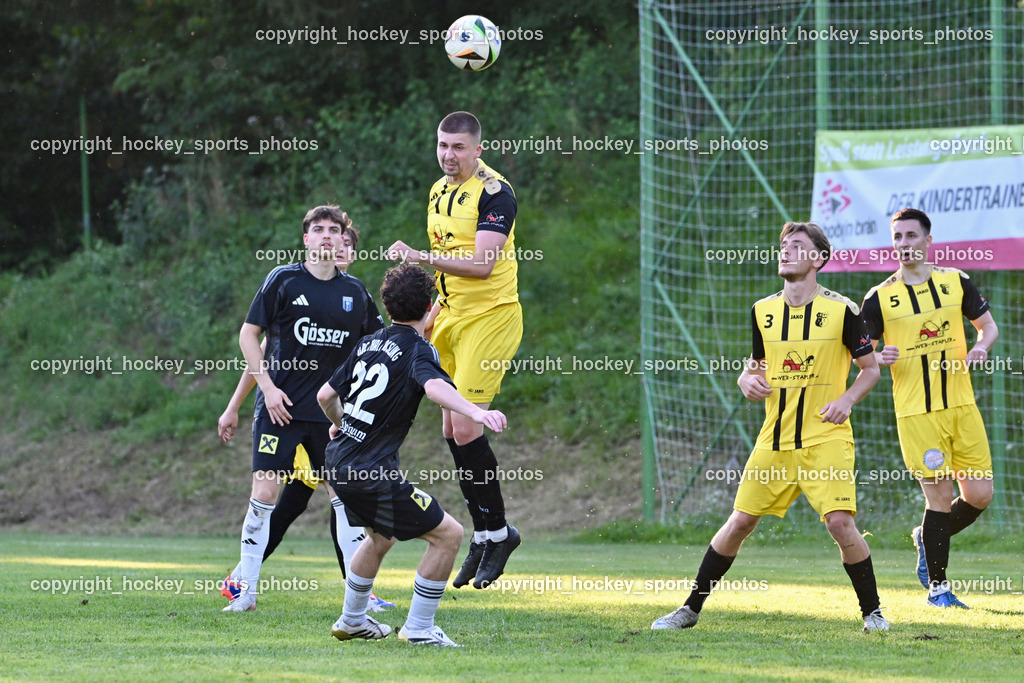 SV Arnoldstein vs. URC Thal Assling | #22 Samuel Stephan Schönegger Thal Assling, #75 Domenico Calcagnile Thal Assling, #3 Marco Knezevic SV Arnoldstein, #5 Dino Benic SV Arnoldstein, #14 Edis Sehic SV Arnoldstein, SV Arnoldstein vs. URC Thal Assling, SV Arnoldstein vs. URC Thal Assling am 09.08.2025 in Arnoldstein (Waldparkstadion Arnoldstein), Austria, (Photo by Bernd Stefan)