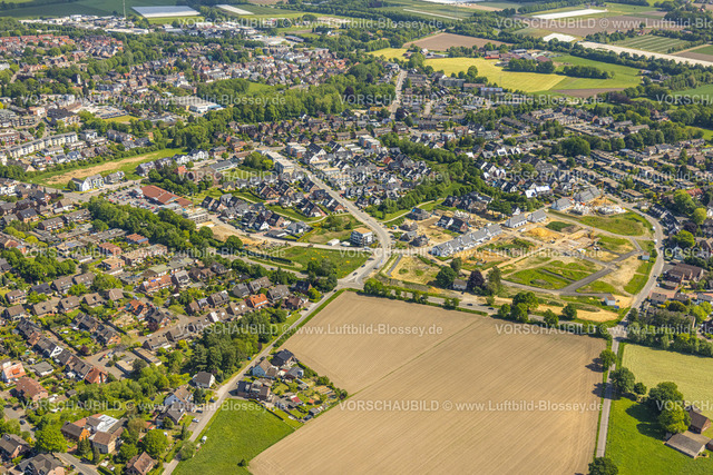 Bottrop230509971Kirchhellen | Luftbild, Neubau Wohnsiedlung zwischen Rentforter Straße und Dorfheide mit Baustelle Pater-Gahlen-Straße in Kirchhellen, Bottrop, Ruhrgebiet, Nordrhein-Westfalen, Deutschland