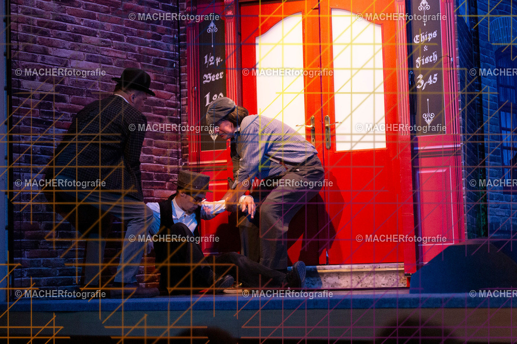 091_MFL-2025 | Portraitbilder von Regisseur; Darsteller; Techniker; Maske; Kostüme; Chor; Musiker; Bilderserie der Generalprobe und der Premierenvorstellung, Szenenbilder; Ausdrucksstudien; Bühnenüberblick; Bühnenkulissen; Pressefotos inkl. Redaktionsfoto Darstellergruppe.