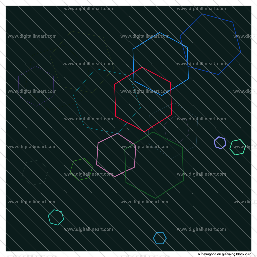 17-hexagons-gleaming-black-ruin | digitallineart - Realisiert mit Pictrs.com