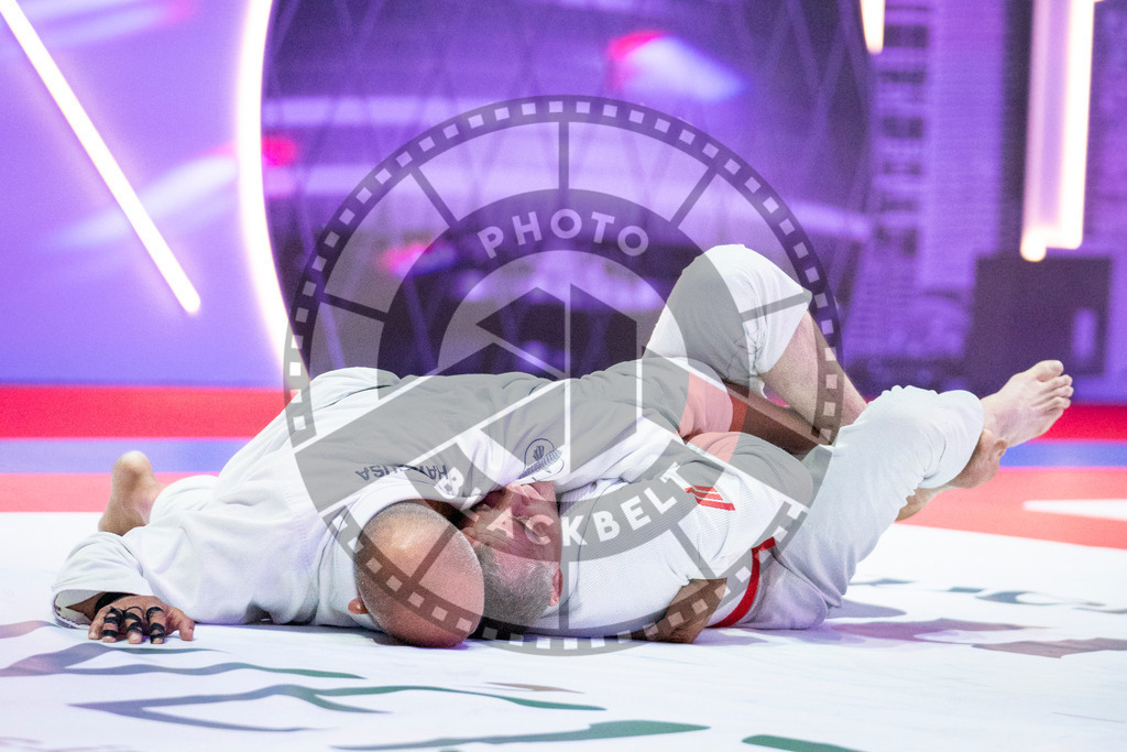 20231107PBB6405 | Fighters compete during the AJP World Master Championship in the Mubadala Arena in Abu Dhabi, Arab United Emirates, on November 7, 2023.